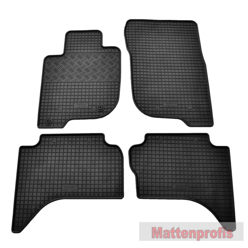 MP Gummimatten Gummifußmatten passend für Mitsubishi L200 ab 11/2014 - Heute  - Mattenprofis Online Shop