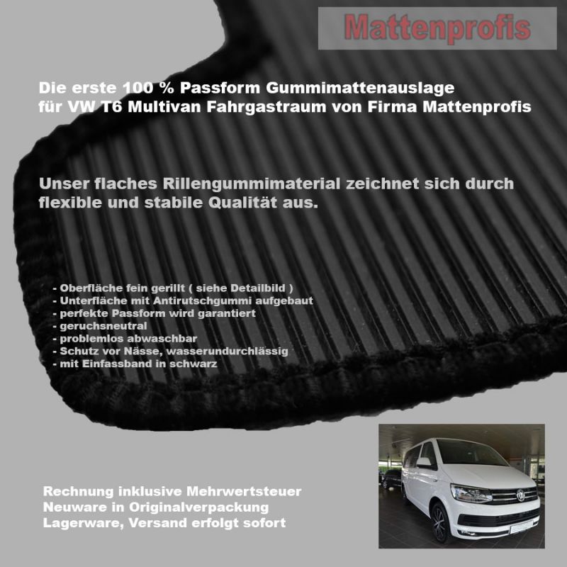 Fußmatten passend für VW Tiguan 5N 2008-2016 Gummimatten Premium Qualität  Matten