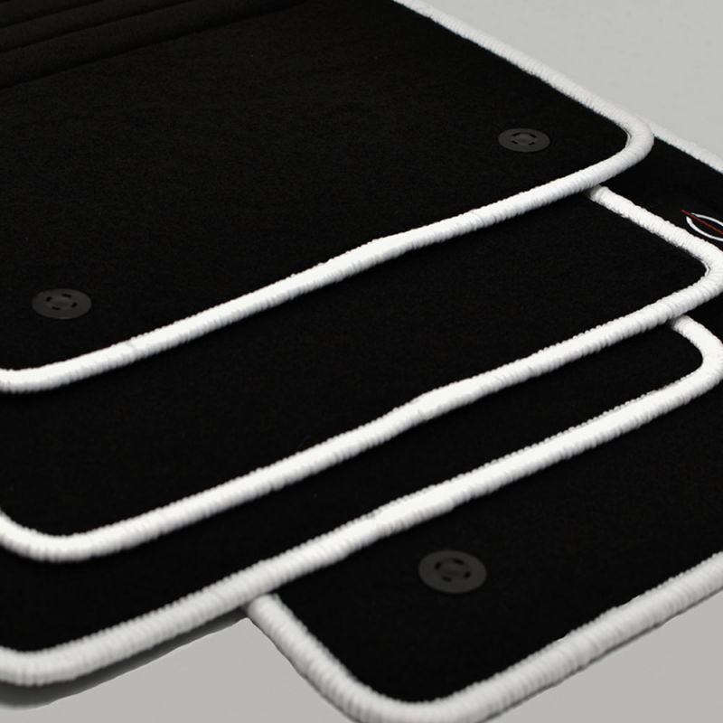 MP Velours Logo Fußmatten passend für Fiat 500 + Fiat 500 C Hybrid ab  Bj.2020 we - Mattenprofis Online Shop